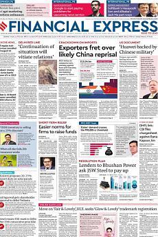 Financial Express Delhi - June 26th 2020